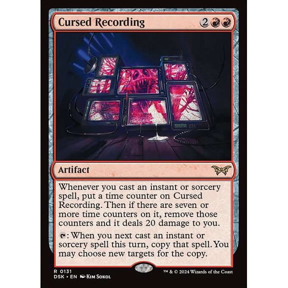 MtG Duskmourn: House of Horror Rare Cursed Recording #131