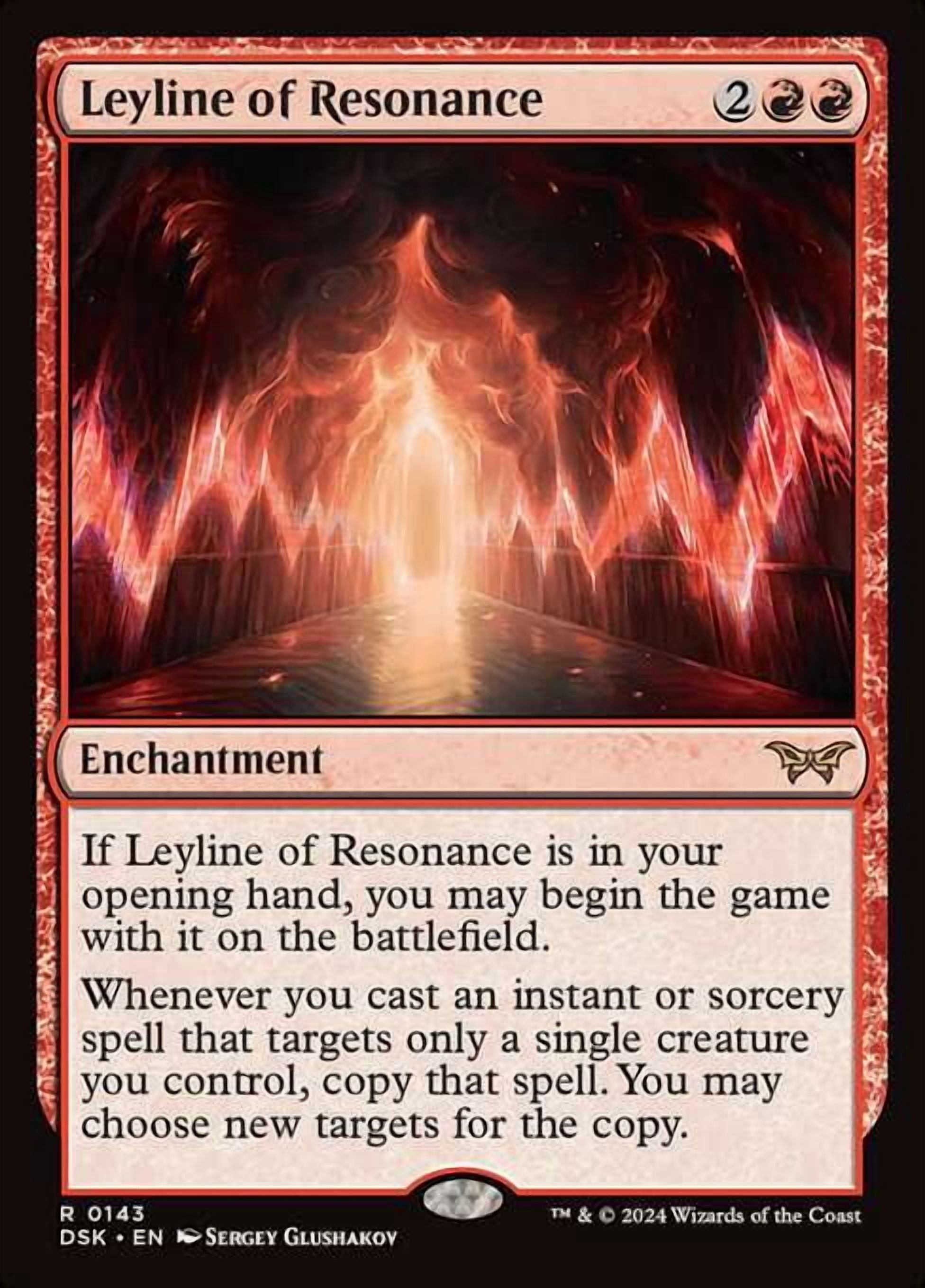 MtG Duskmourn: House of Horror Rare Leyline of Resonance #143 - Walmart  Business Supplies