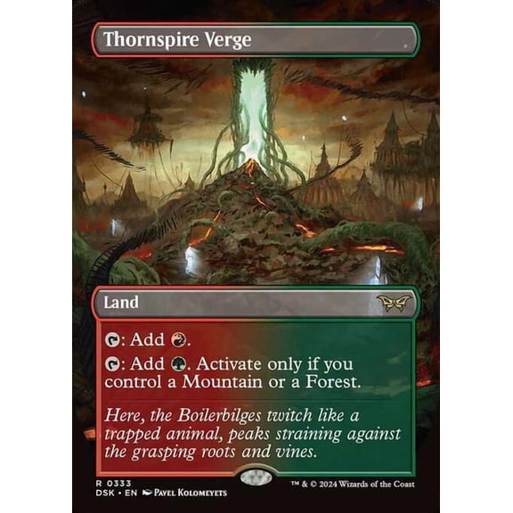 MtG Duskmourn: House of Horror Rare Thornspire Verge [Borderless] #333