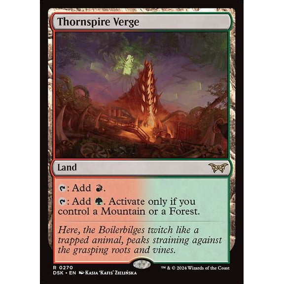 MtG Duskmourn: House of Horror Rare Thornspire Verge [FOIL] #270