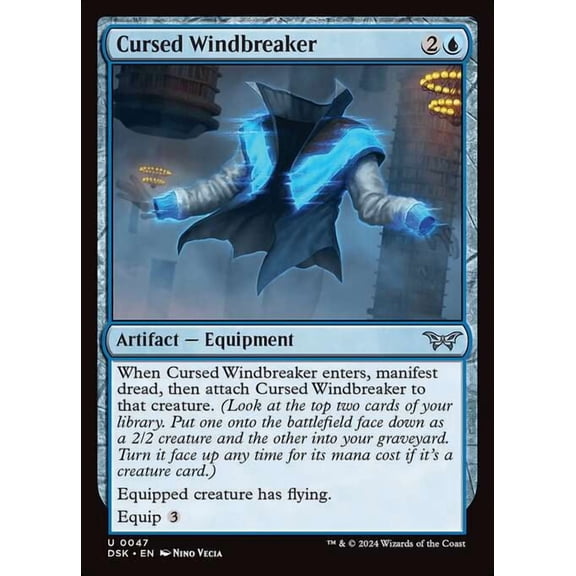 MtG Duskmourn: House of Horror Uncommon Cursed Windbreaker #47