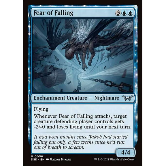 MtG Duskmourn: House of Horror Uncommon Fear of Falling #56