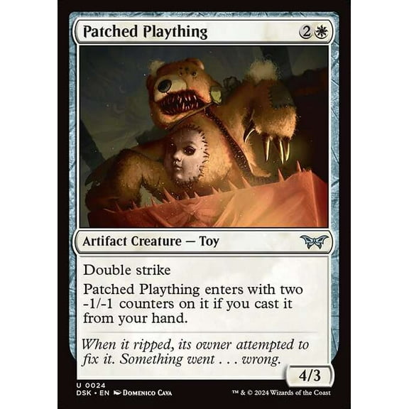 MtG Duskmourn: House of Horror Uncommon Patched Plaything #24