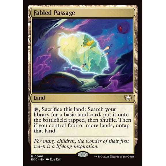 MtG Edge of Eternities: Commander Rare Fabled Passage [New Art Reprint] #60
