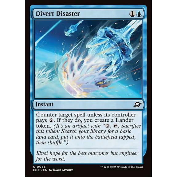 MtG Edge of Eternities Common Divert Disaster #55