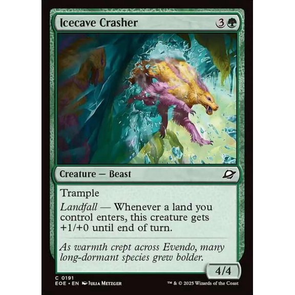MtG Edge of Eternities Common Icecave Crasher #191
