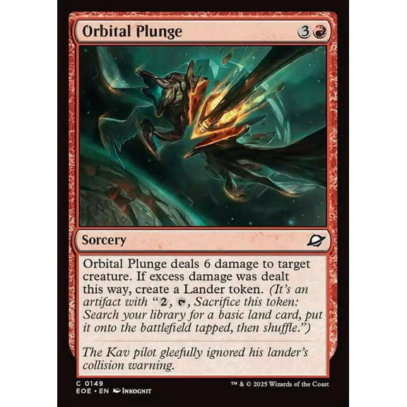 MtG Edge of Eternities Common Orbital Plunge #149