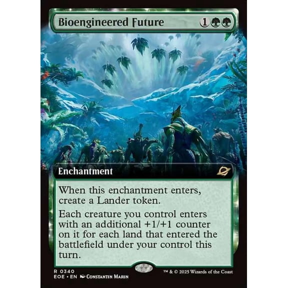 MtG Edge of Eternities Rare Bioengineered Future (Extended Art FOIL) #340