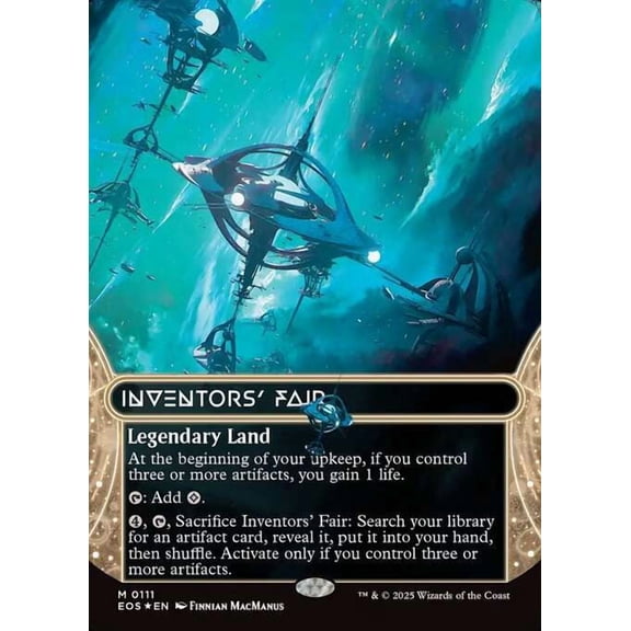 MtG Edge of Eternities: Stellar Sights Mythic Rare Inventors' Fair [Galaxy Foil Borderless] #111