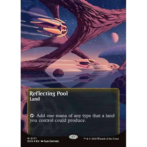 MtG Edge of Eternities: Stellar Sights Mythic Rare Reflecting Pool [Galaxy Foil Poster] #171