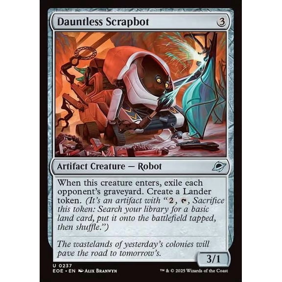 MtG Edge of Eternities Uncommon Dauntless Scrapbot (FOIL) #237