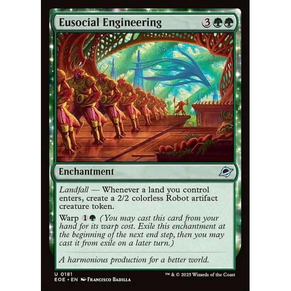 MtG Edge of Eternities Uncommon Eusocial Engineering #181