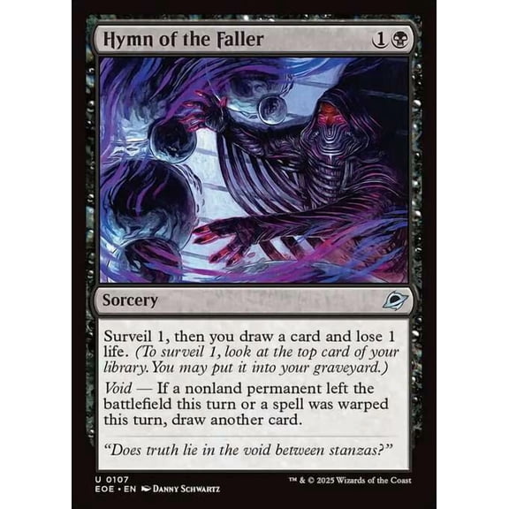 MtG Edge of Eternities Uncommon Hymn of the Faller (FOIL) #107