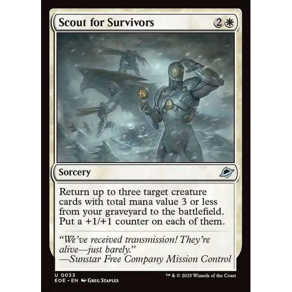 MtG Edge of Eternities Uncommon Scout for Survivors #33
