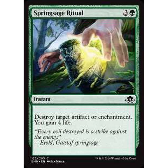MtG Eldritch Moon Common Springsage Ritual (Foil) #172