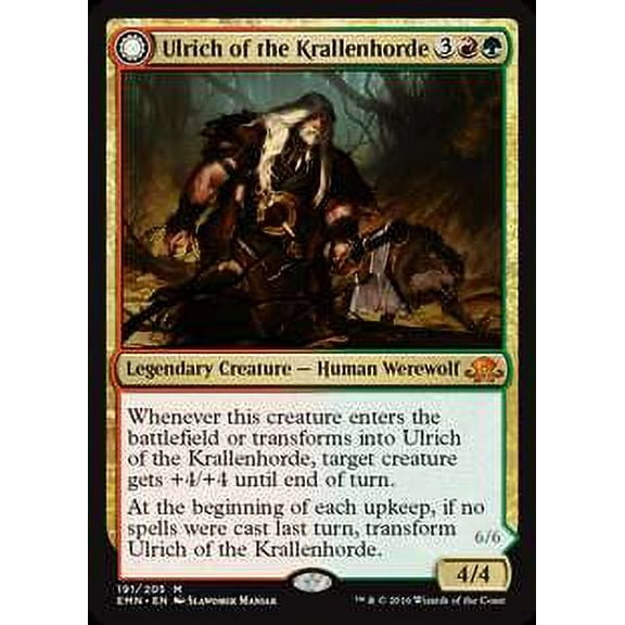 MtG Eldritch Moon Mythic Rare Ulrich of the Krallenhorde #191