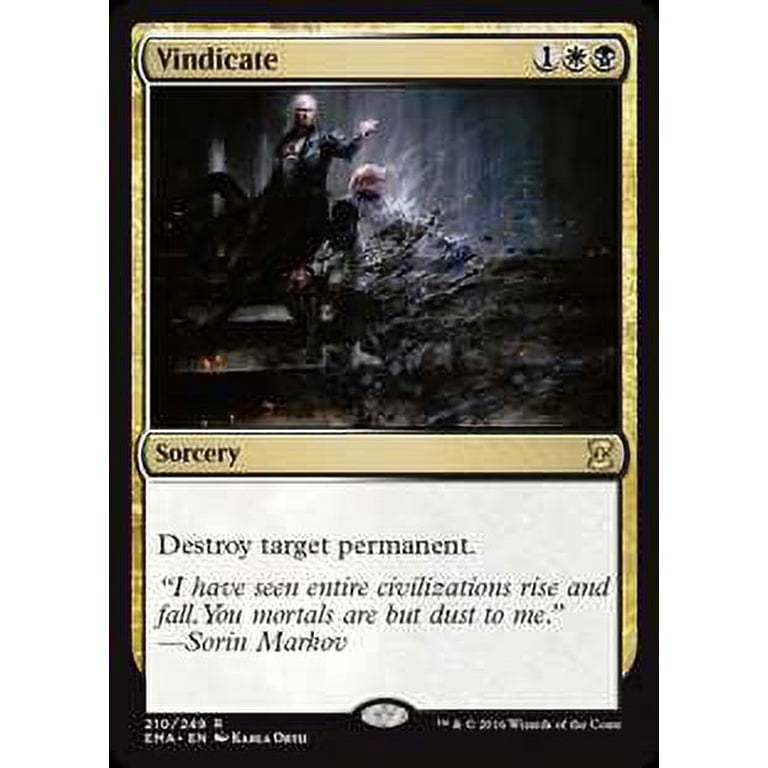 MtG Eternal Masters Rare Vindicate #210 - Walmart.com MtG Eternal Masters Rare Vindicate #210 - Walmart.com