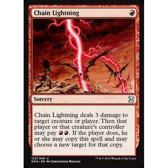 MtG Eternal Masters Uncommon Chain Lightning #123