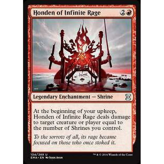 MtG Eternal Masters Uncommon Honden of Infinite Rage #134