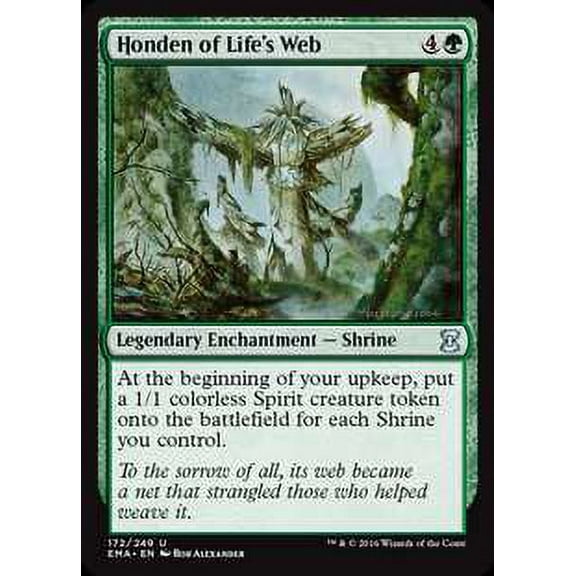 MtG Eternal Masters Uncommon Honden of Life's Web #172
