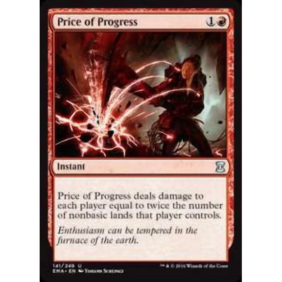 MtG Eternal Masters Uncommon Price of Progress #141