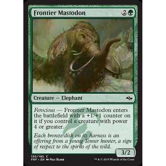 MtG Fate Reforged Common Frontier Mastodon (Foil) #130