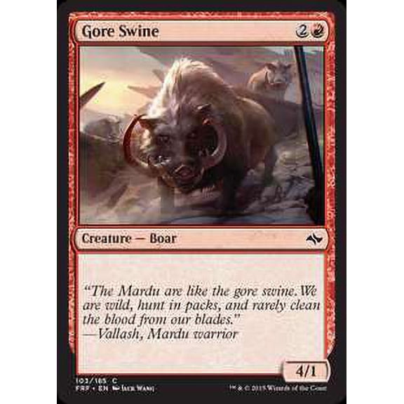 MtG Fate Reforged Common Gore Swine (Foil) #103