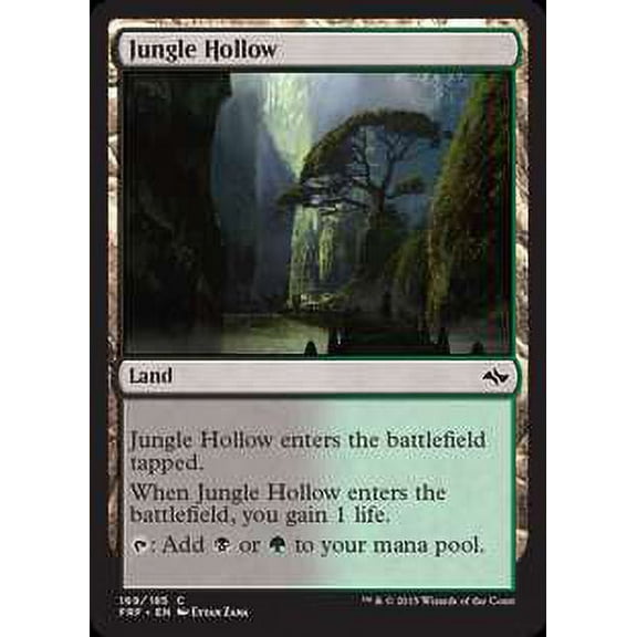 MtG Fate Reforged Common Jungle Hollow (Foil) #169