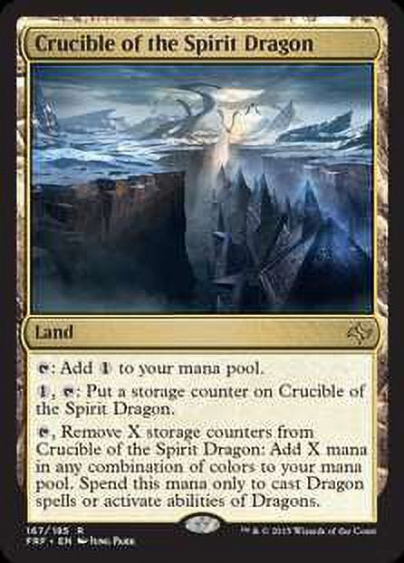 MtG Fate Reforged Rare Crucible of the Spirit Dragon (Foil)