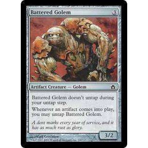 MtG Fifth Dawn Common Battered Golem #106