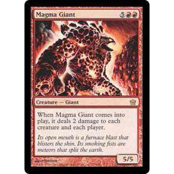 MtG Fifth Dawn Rare Magma Giant #72