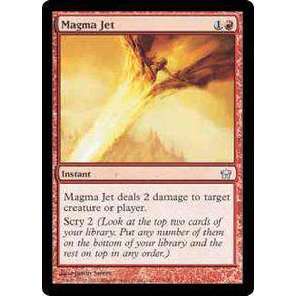 MtG Fifth Dawn Uncommon Magma Jet #73