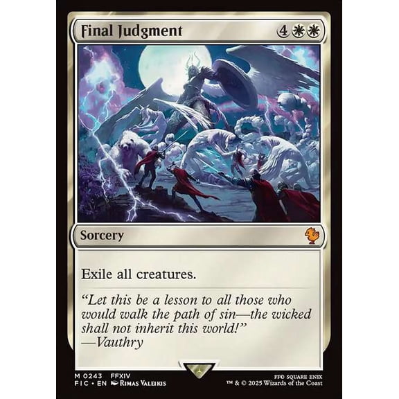 MtG Final Fantasy Commander Mythic Rare Final Judgment #243