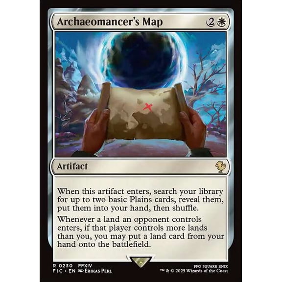 MtG Final Fantasy Commander Rare Archaeomancer's Map #230