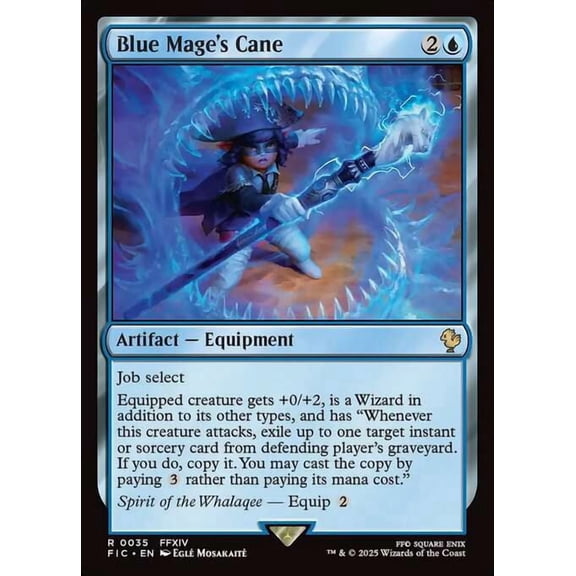 MtG Final Fantasy Commander Rare Blue Mage's Cane #35