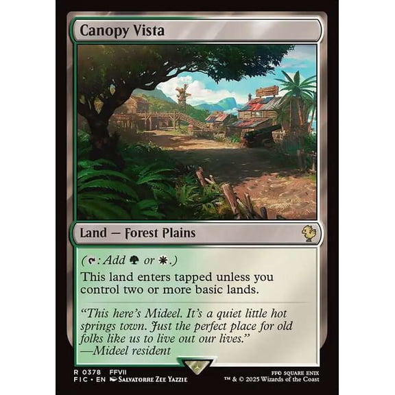 MtG Final Fantasy Commander Rare Canopy Vista #378