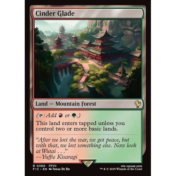 MtG Final Fantasy Commander Rare Cinder Glade #380