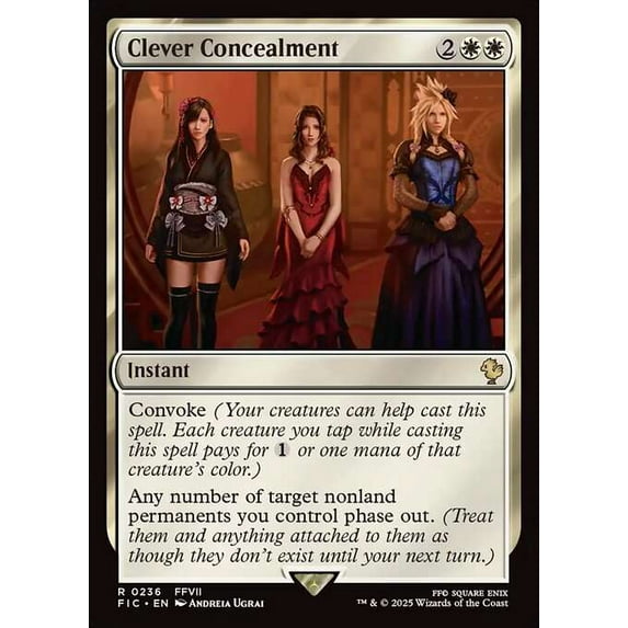 MtG Final Fantasy Commander Rare Clever Concealment #236