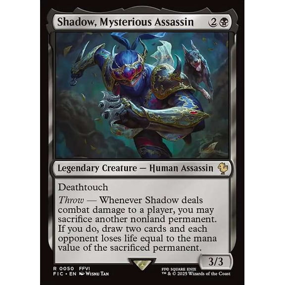 MtG Final Fantasy Commander Rare Shadow, Mysterious Assassin #50