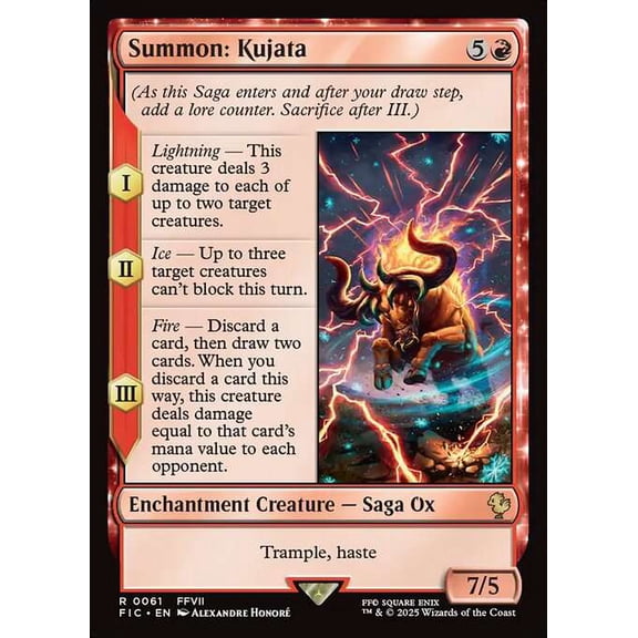 MtG Final Fantasy Commander Rare Summon: Kujata #61