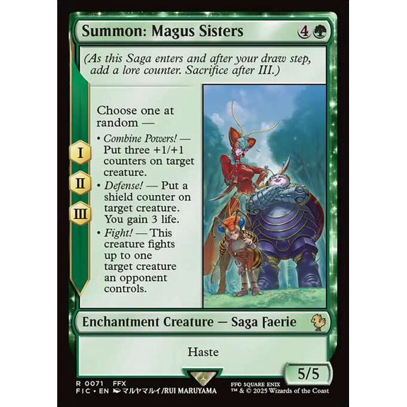 MtG Final Fantasy Commander Rare Summon: Magus Sisters #71
