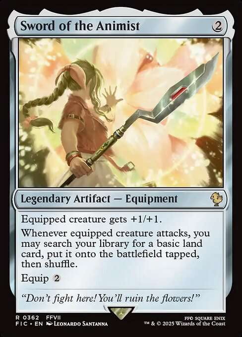 MtG Final Fantasy Commander Rare Sword of the Animist #362 - Walmart.com MtG Final Fantasy Commander Rare Sword of the Animist #362 - Walmart.com