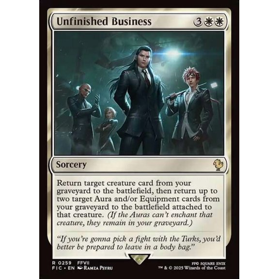 MtG Final Fantasy Commander Rare Unfinished Business #259