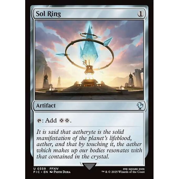 MtG Final Fantasy Commander Uncommon Sol Ring #359