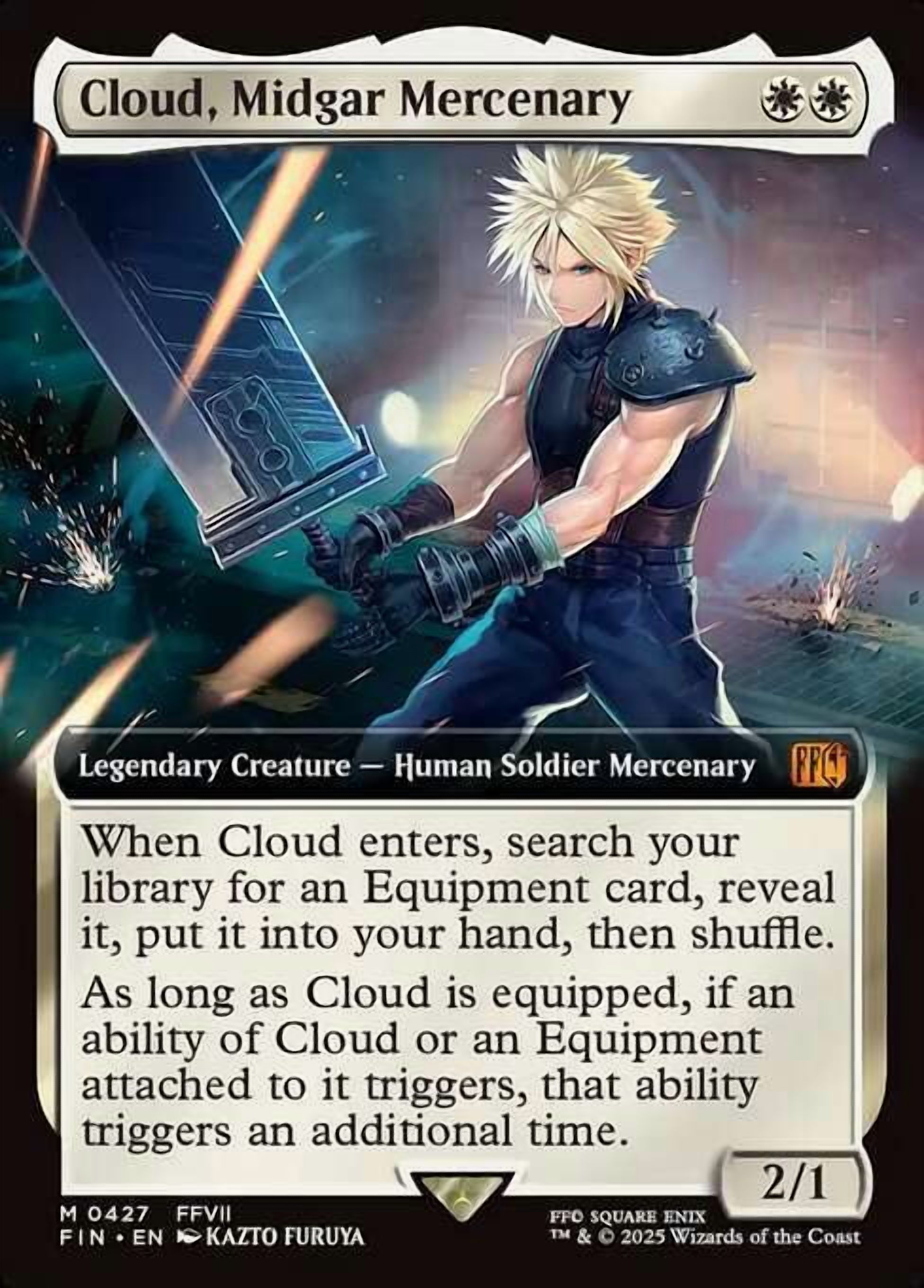 mtg final fantasy mythics Mythic Rare Cloud, Midgar Mercenary [Extended Art] #427 direct them to the Starter Kit Emet-Selch, Unsundered - Final Fantasy