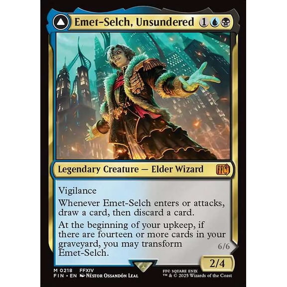 MtG Final Fantasy Mythic Rare Emet-Selch, Unsundered // Hades, Sorcerer of Eld #218