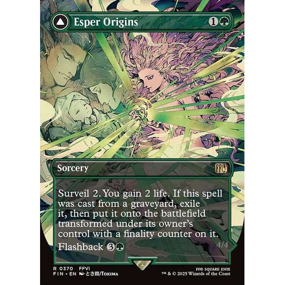 MtG Final Fantasy Rare Esper Origins // Summon: Esper Maduin [Borderless Alternate Art] #370