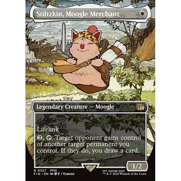 MtG Final Fantasy Rare Stiltzkin, Moogle Merchant [Borderless Alternate Art] #327