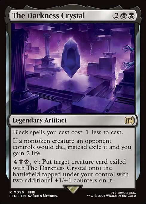 MtG Final Fantasy Rare The Darkness Crystal #96 - Walmart.com