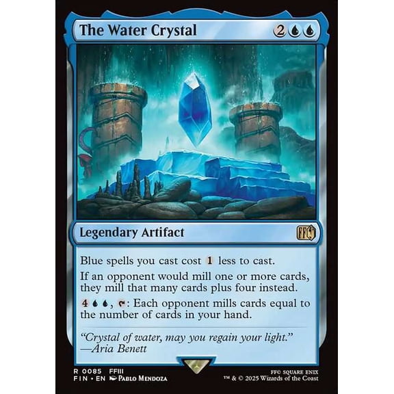 MtG Final Fantasy Rare The Water Crystal #85